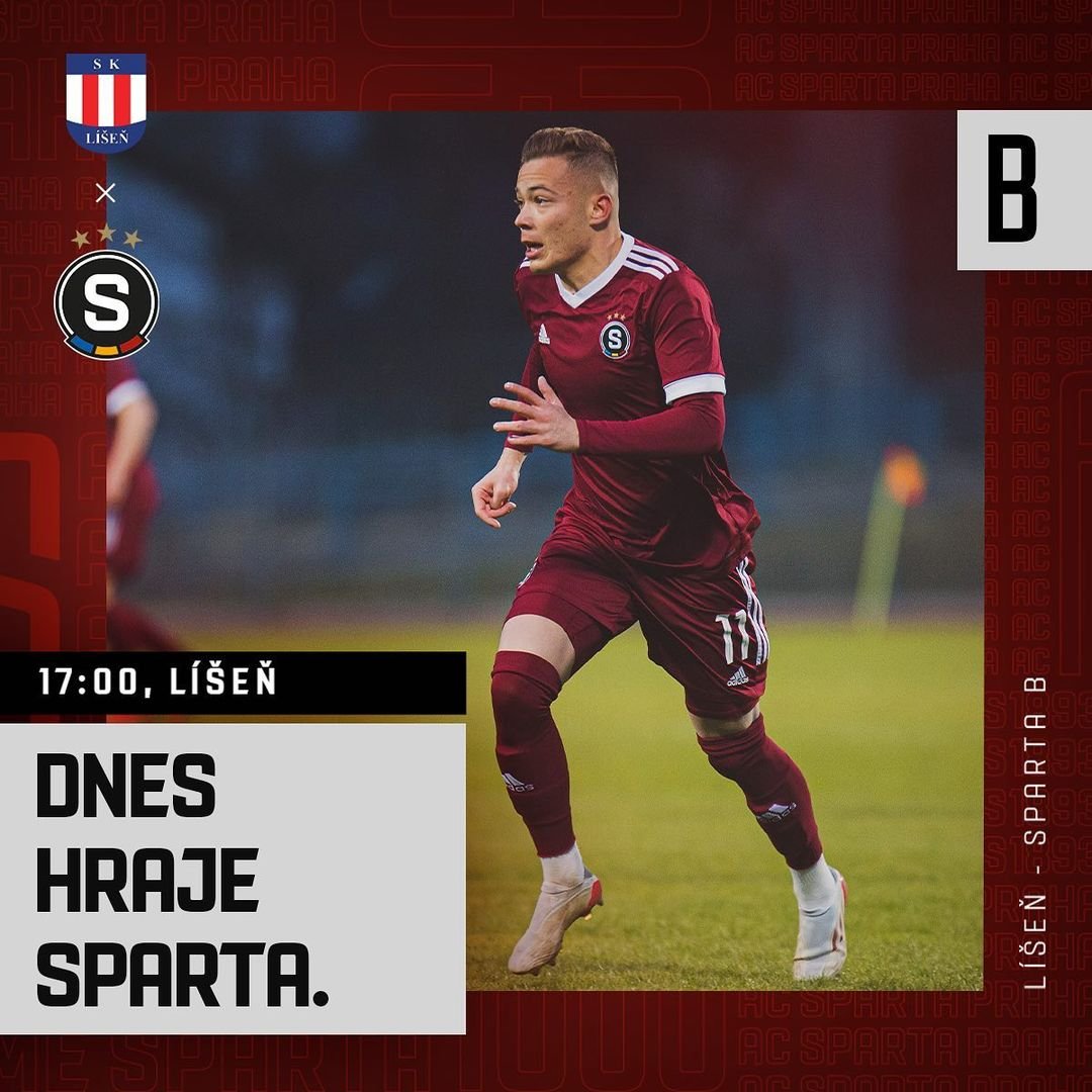 ?️ Ligové utkání dnes čeká i náš B-tým! #acsparta